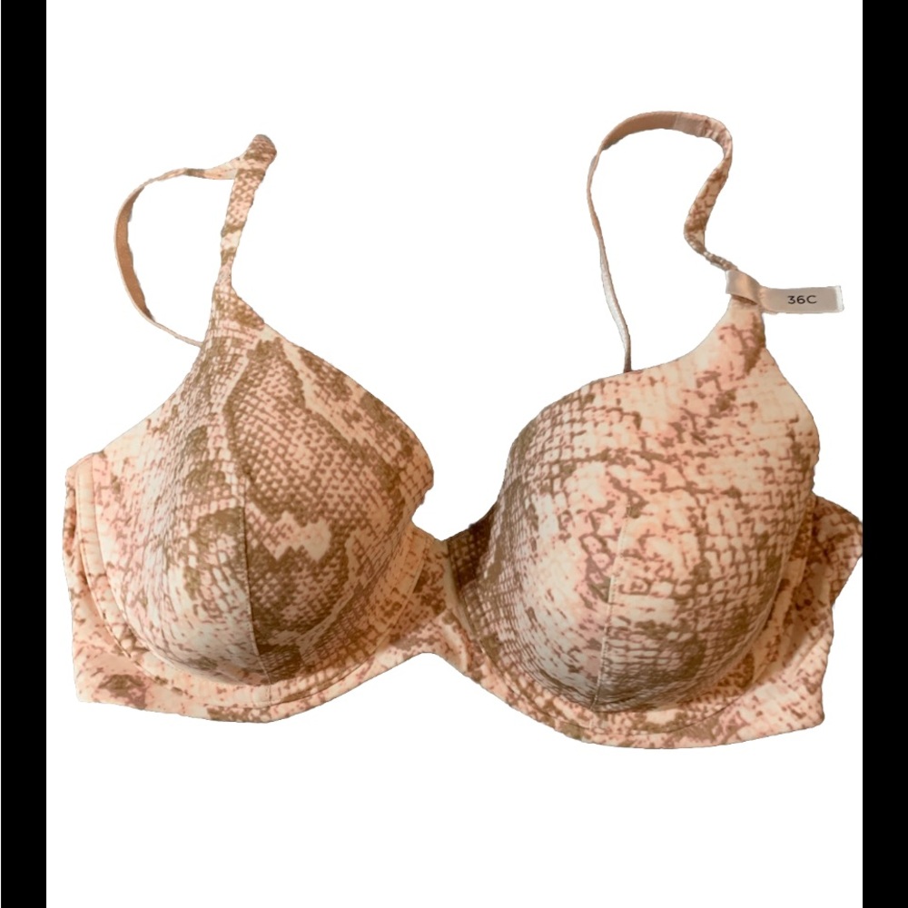 COPY - Ambrielle Everyday Full Coverage Bra NWOT  Pink & Tan Underwire 42C